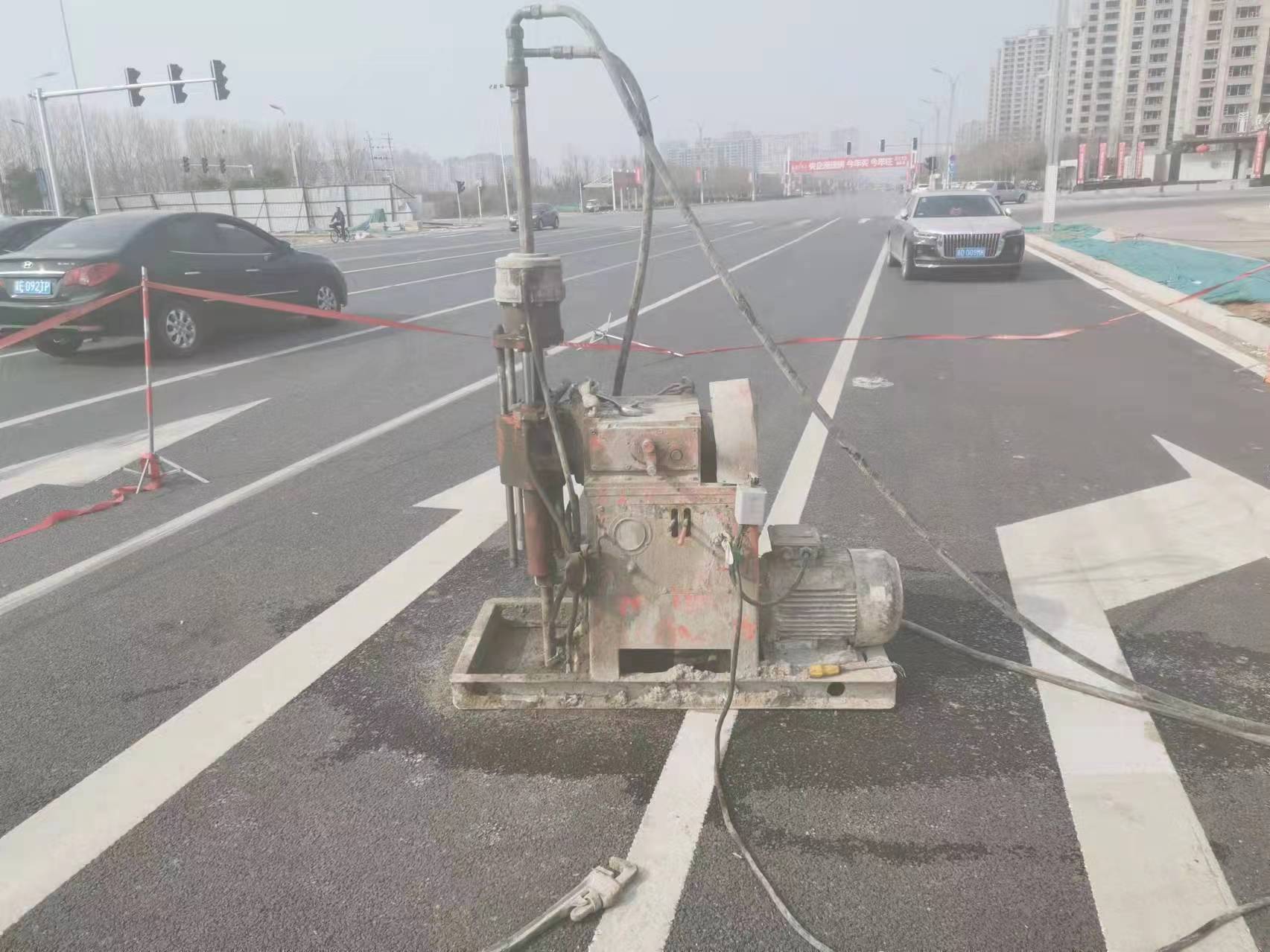 白鹭湖管理区路基沉降注浆灌浆